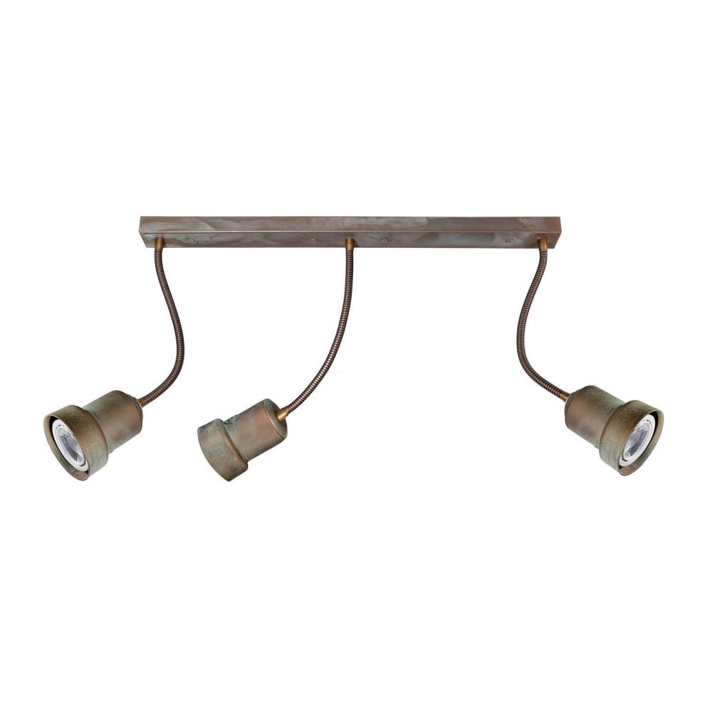 vintage rez hajlithato allithato mennyezeti spot harom izzos flexi lampa rusztikus vilagitas konyha nappali moretti luce forgathato antikolt paraszthaz videki patinas.jpg